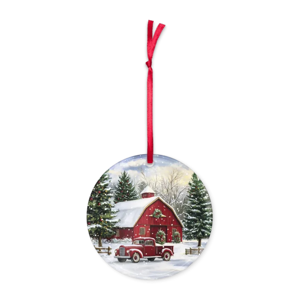   Barn Christmas Ornament  Nextuniq 