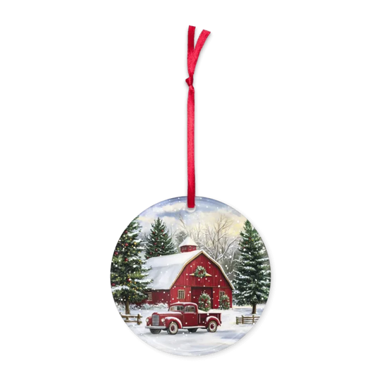   Barn Christmas Ornament  Nextuniq 