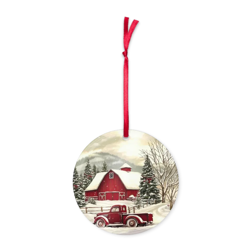   Barn Christmas Ornament  Nextuniq 