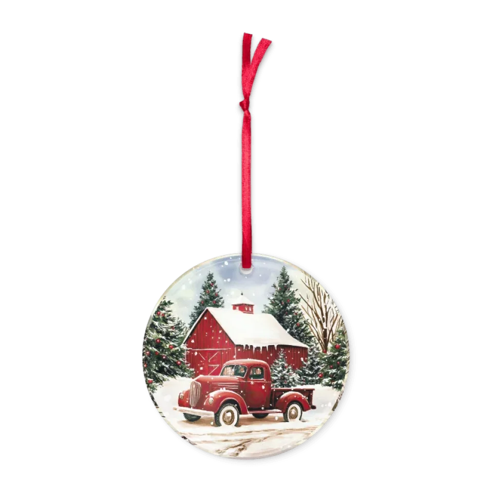   Barn Christmas Ornament  Nextuniq 