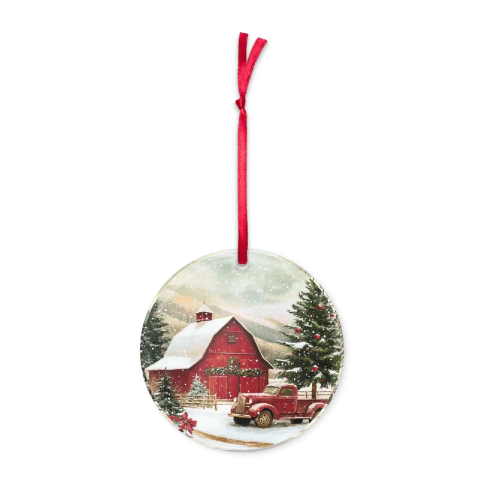   Barn Christmas Ornament  Nextuniq 