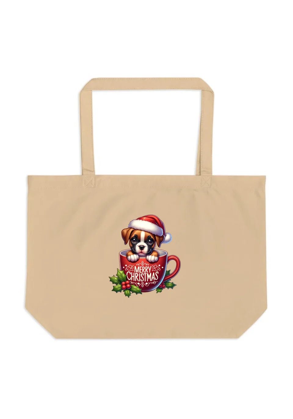   Christmas Dog Collection –  Large organic tote bag  Nextuniq 